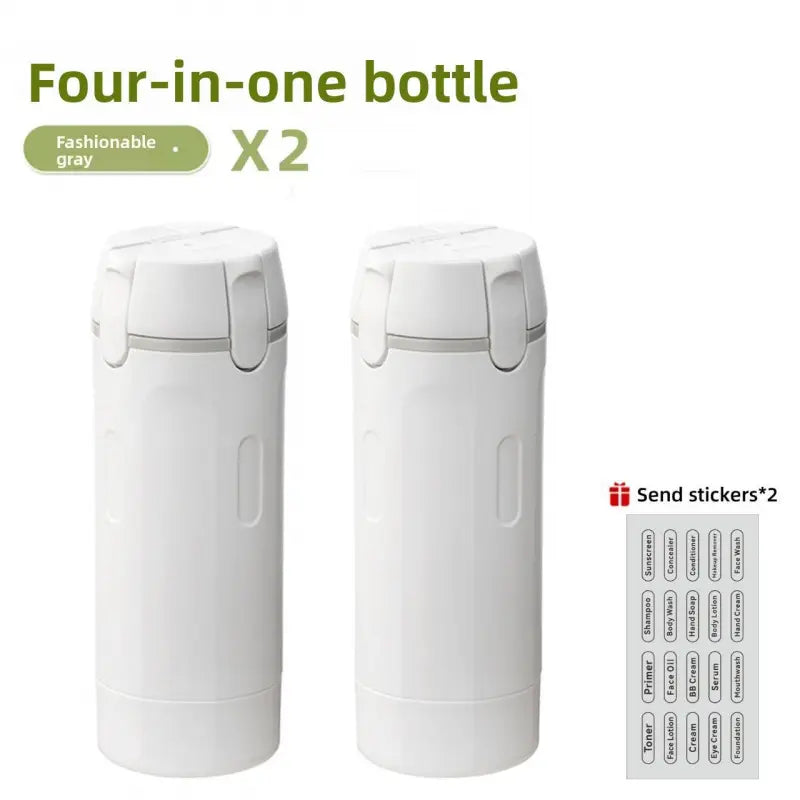 4-in-1 Leak-Proof Travel Dispenser – Portable Refillable Toiletry Container