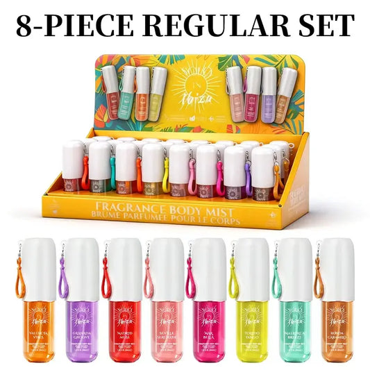 SOLO EN IBIZA 8-Piece Mini Fragrance Set | 30ml Travel Size Body & Hair Mist