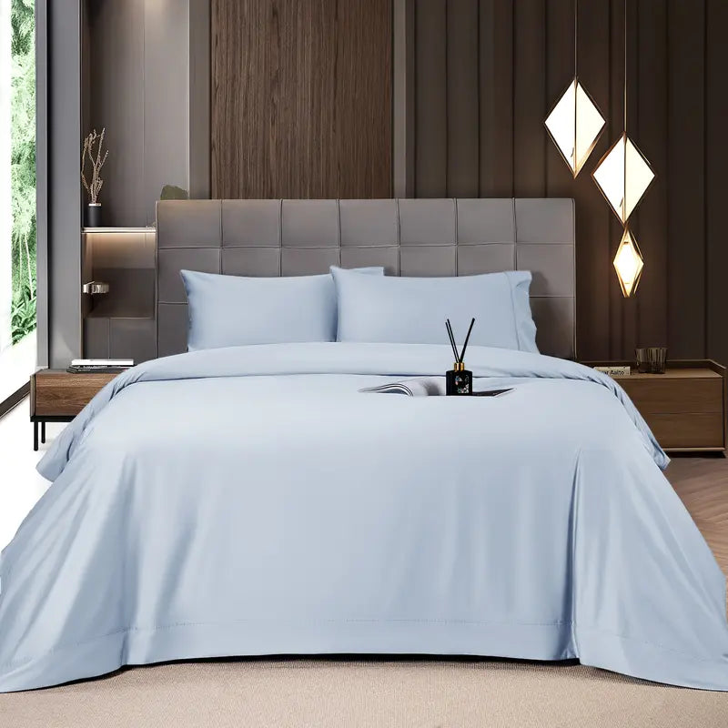Shilucheng Cooling Bamboo Sheets 4-6PC | Hotel Luxury 16" Deep Pocket | Silky Soft Wrinkle Resistant
