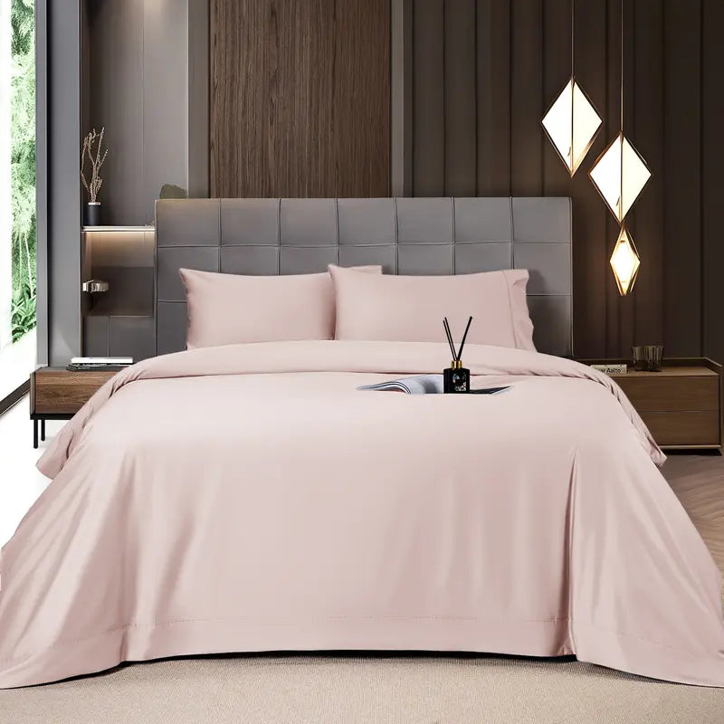 Shilucheng Cooling Bamboo Sheets 4-6PC | Hotel Luxury 16" Deep Pocket | Silky Soft Wrinkle Resistant