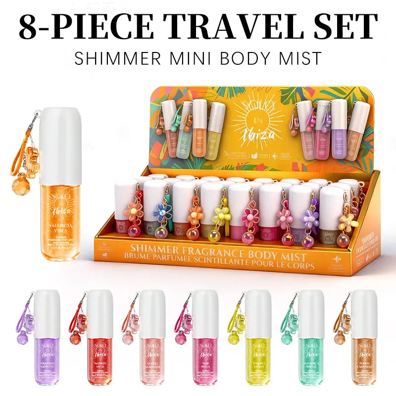 SOLO EN IBIZA 8-Piece Mini Fragrance Set | 30ml Travel Size Body & Hair Mist
