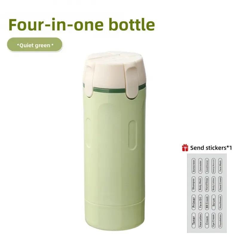 4-in-1 Leak-Proof Travel Dispenser – Portable Refillable Toiletry Container