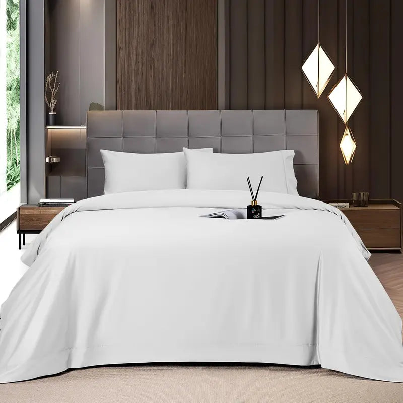 Shilucheng Cooling Bamboo Sheets 4-6PC | Hotel Luxury 16" Deep Pocket | Silky Soft Wrinkle Resistant