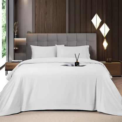 Shilucheng Cooling Bamboo Sheets 4-6PC | Hotel Luxury 16" Deep Pocket | Silky Soft Wrinkle Resistant