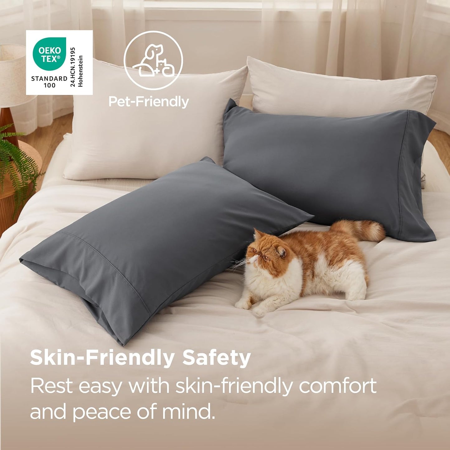 Soft Brushed Microfiber Pillow Case | Wrinkle Fade Resistant