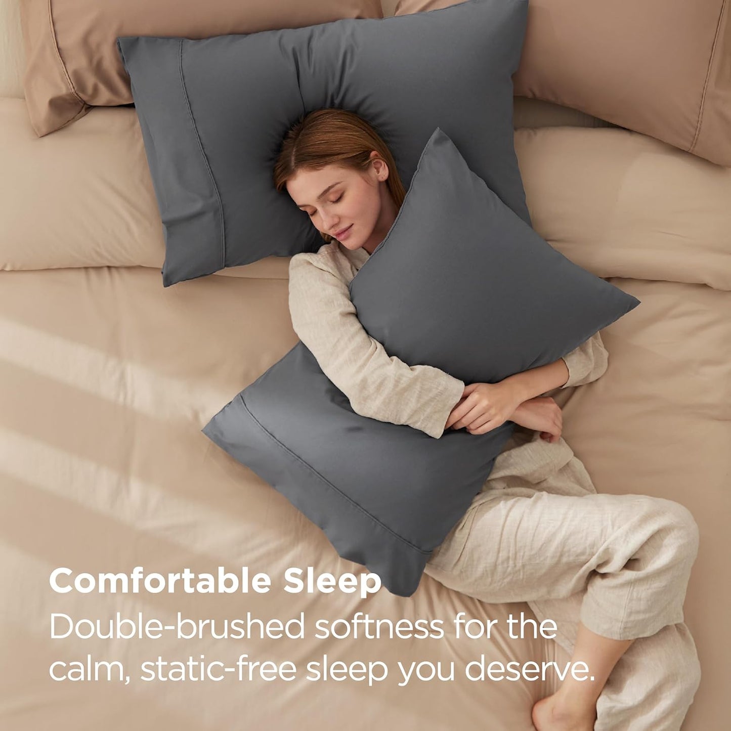 Soft Brushed Microfiber Pillow Case | Wrinkle Fade Resistant