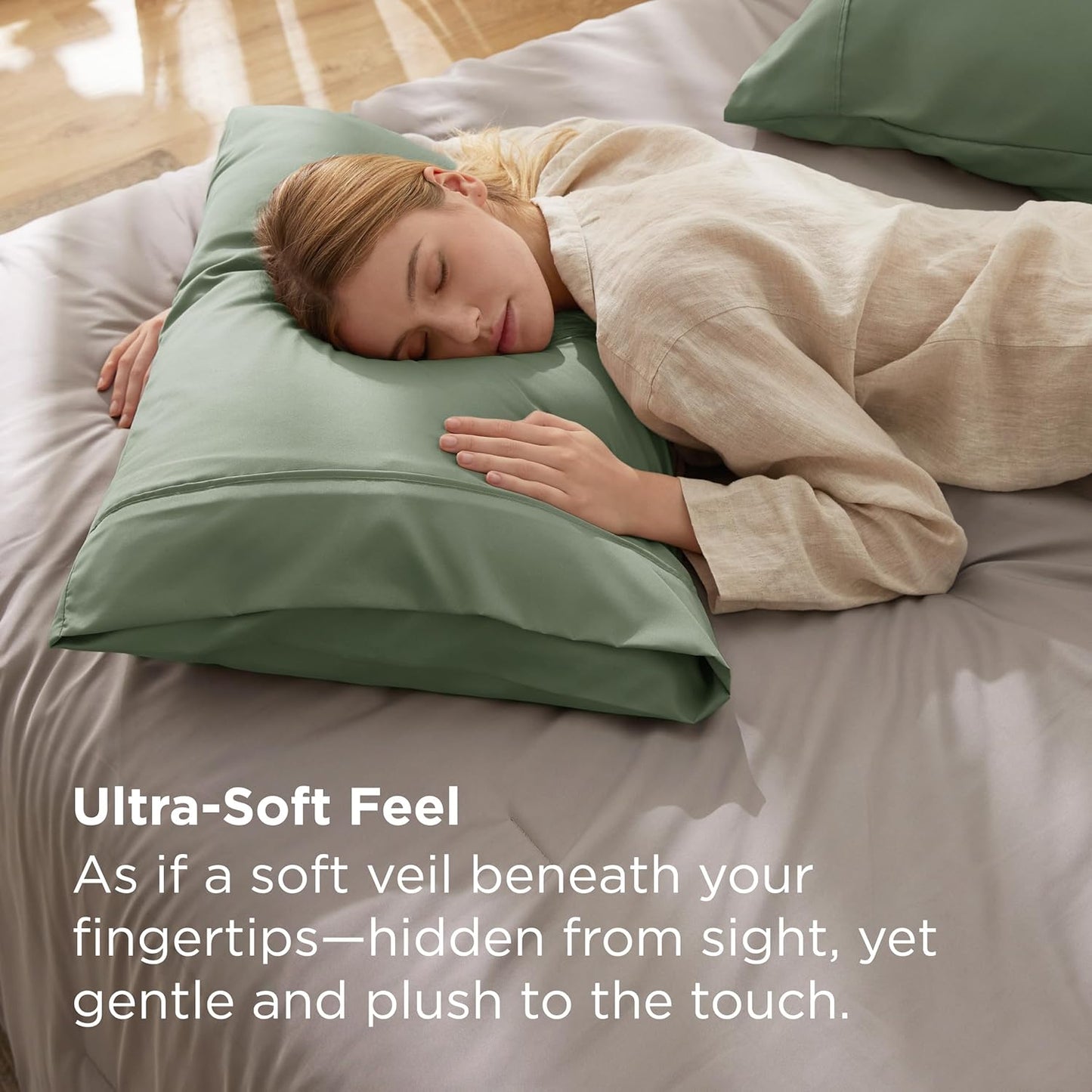 Soft Brushed Microfiber Pillow Case | Wrinkle Fade Resistant