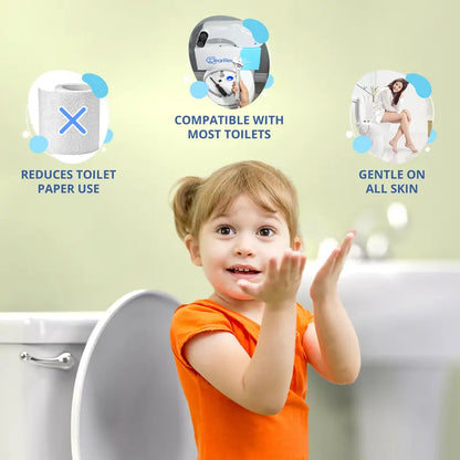 Bidet Attachment: Dual Nozzle Self-Cleaning Toilet Sprayer