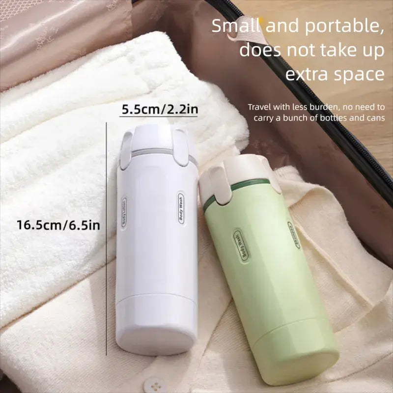 4-in-1 Leak-Proof Travel Dispenser – Portable Refillable Toiletry Container