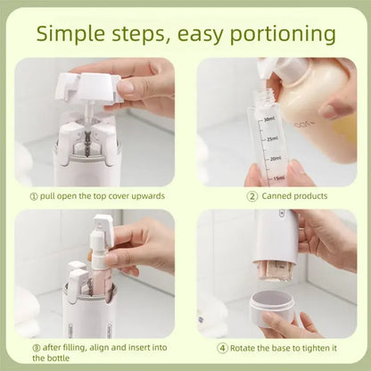 4-in-1 Leak-Proof Travel Dispenser – Portable Refillable Toiletry Container