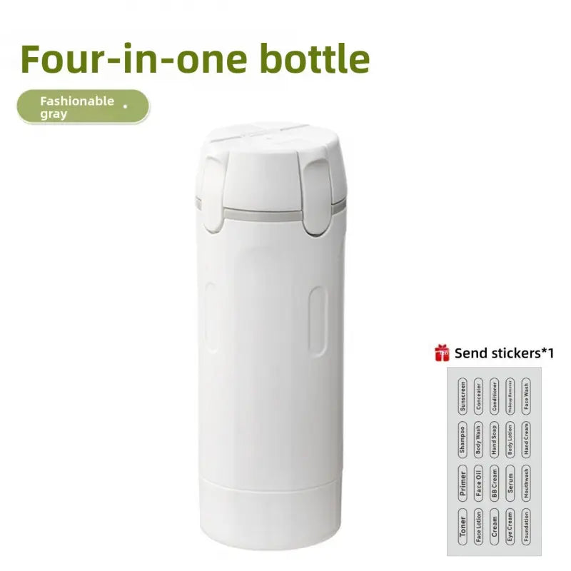 4-in-1 Leak-Proof Travel Dispenser – Portable Refillable Toiletry Container